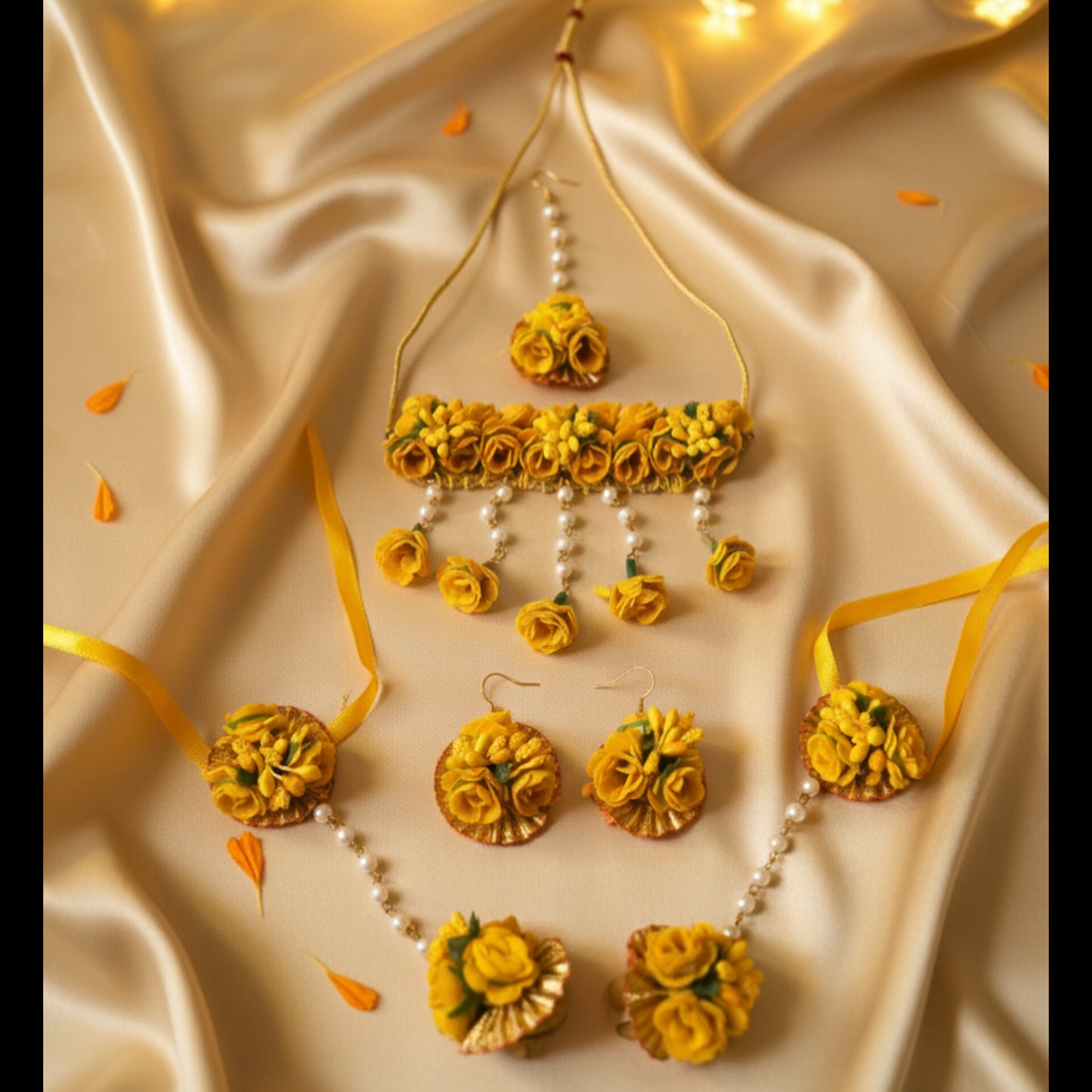 Handcrafted Flower Bridal/Bridesmaid Jewelry