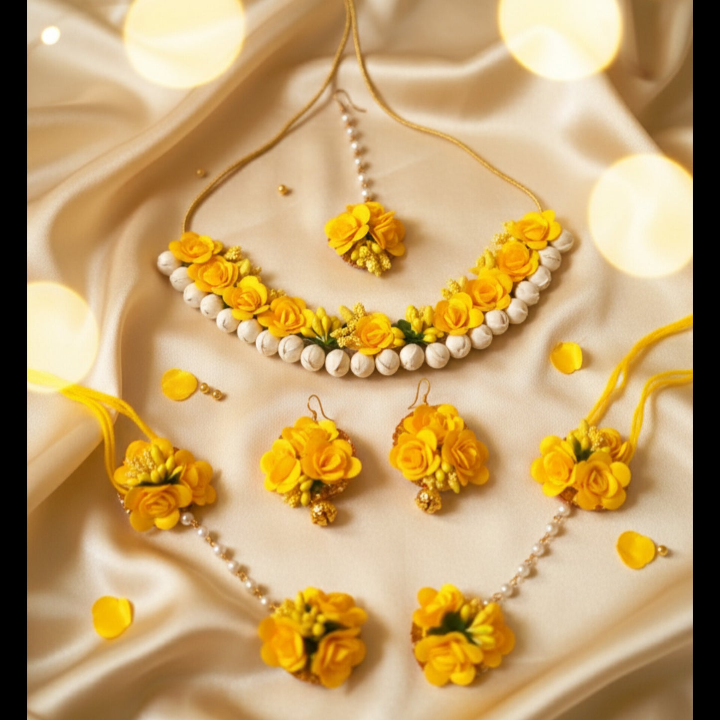 Handcrafted Flower Bridal/Bridesmaid Jewelry