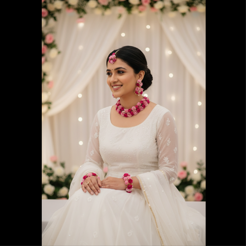 Handcrafted Flower Bridal/Bridesmaid Jewelry